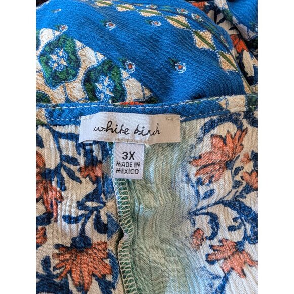 White Birch Plus size 3x Boho Tunic Dress - Picture 3 of 4